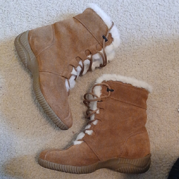 Style & Co Tan Suede Winter Boots - Picture 2 of 7